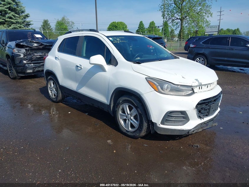 2019 Chevrolet Trax VIN KL7CJLSB1KB757455 IAAI salvage auction — FRONT END, Clear (Michigan), sold $350 on 2026-07-09 (photo 1)