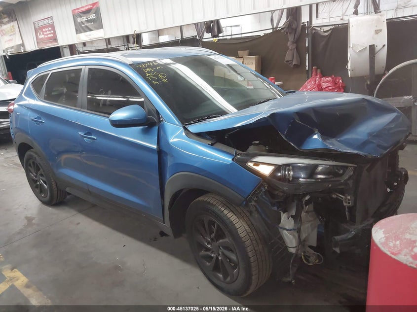 2016 Hyundai Tucson VIN KM8J33A45GU099170 IAAI salvage auction — FRONT & REAR, Salvage (Arizona), sold $975 on 2026-07-14 (photo 1)