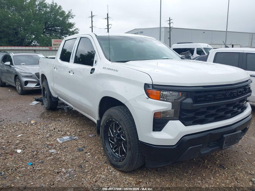 2023 Chevrolet Silverado VIN 2GCPAAED3P1101884 IAAI salvage auction — HAIL, Original (Texas), sold $13,600 on 2026-07-30 (photo 1)