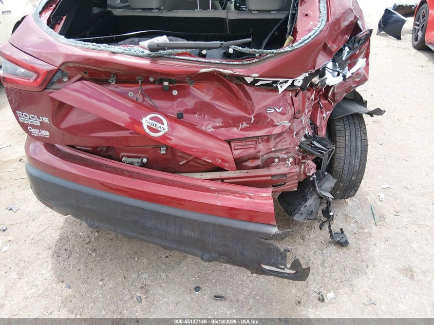 2020 Nissan Rogue VIN JN1BJ1CV1LW264948 IAAI salvage auction — RIGHT REAR, Salvage (Texas), sold $25 on 2026-07-29 (photo 6)