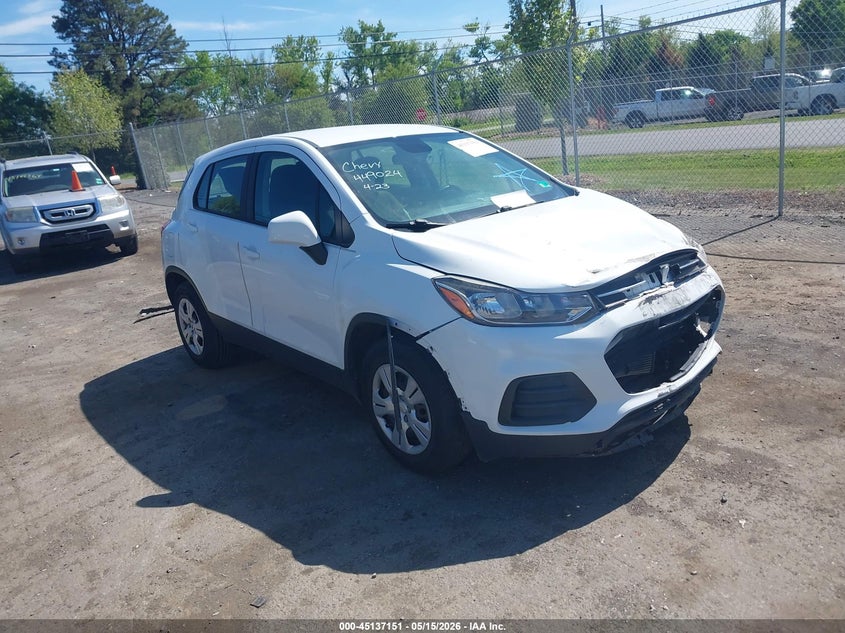 2017 Chevrolet Trax VIN KL7CJKSB8HB223033 IAAI salvage auction — FRONT END, Salvage (Virginia), sold $950 on 2026-07-07 (photo 1)