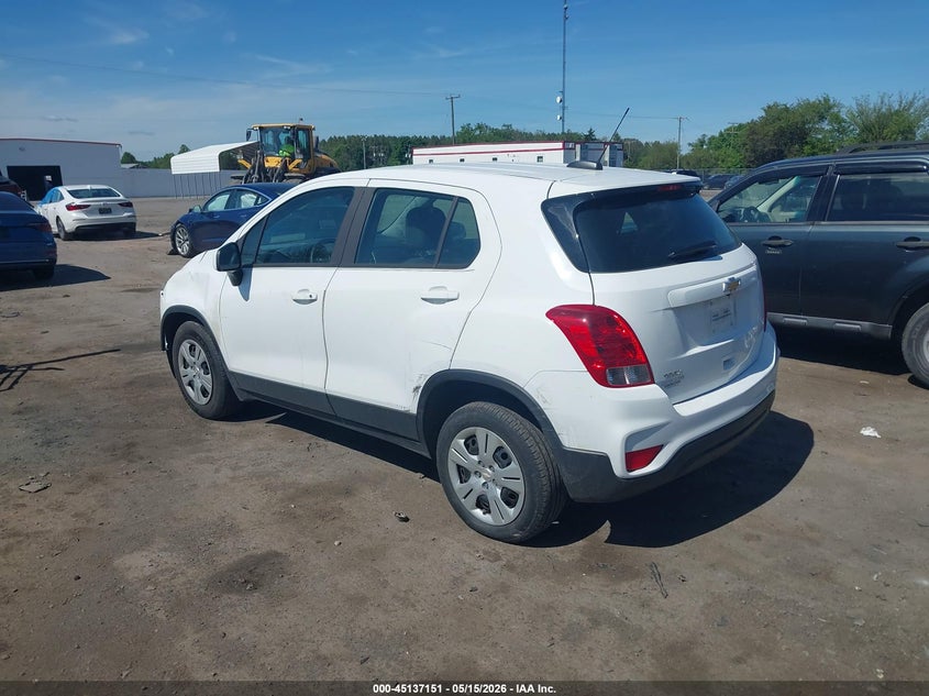 2017 Chevrolet Trax VIN KL7CJKSB8HB223033 IAAI salvage auction — FRONT END, Salvage (Virginia), sold $950 on 2026-07-07 (photo 3)