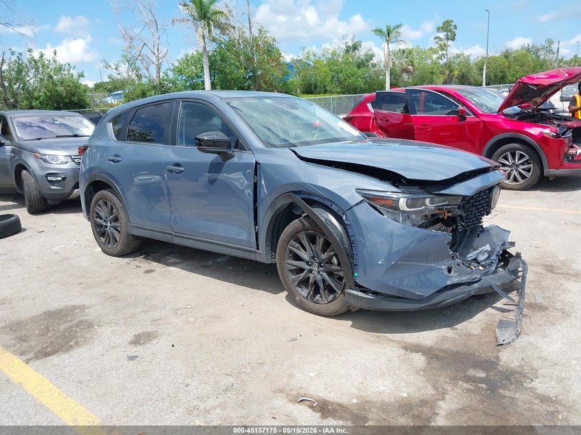 2023 Mazda Cx-5 VIN JM3KFBCM1P0237728 IAAI salvage auction — FRONT END, Certificate Of Destruction (Florida), sold $7,100 on 2026-07-20 (photo 1)
