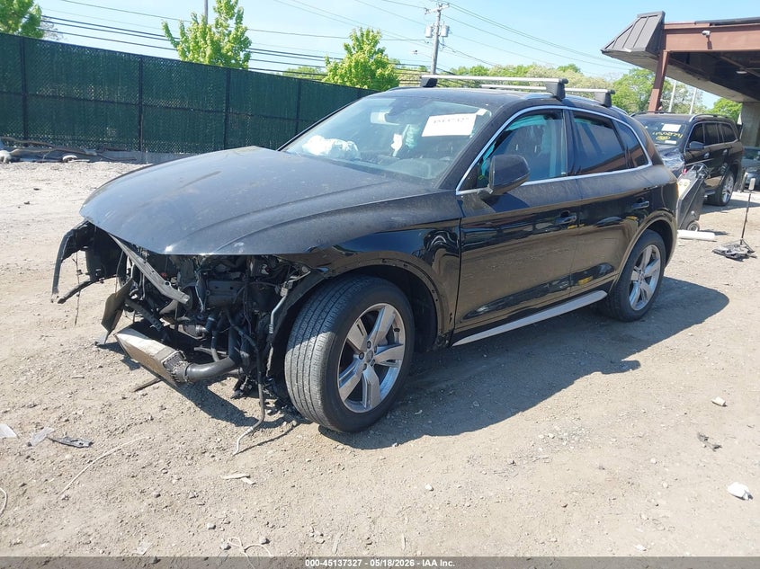 2019 Audi Q5 VIN WA1BNAFYXK2045333 IAAI salvage auction — FRONT END, Salvage (Ohio), sold $3,700 on 2026-07-14 (photo 2)