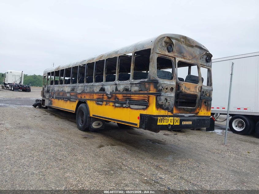 2017 Blue bird School bus / transit bus VIN 1BAKGCPH8HF328268 IAAI salvage auction — BURN, Non-Repairable (Maryland), sold $175 on 2026-08-31 (photo 3)