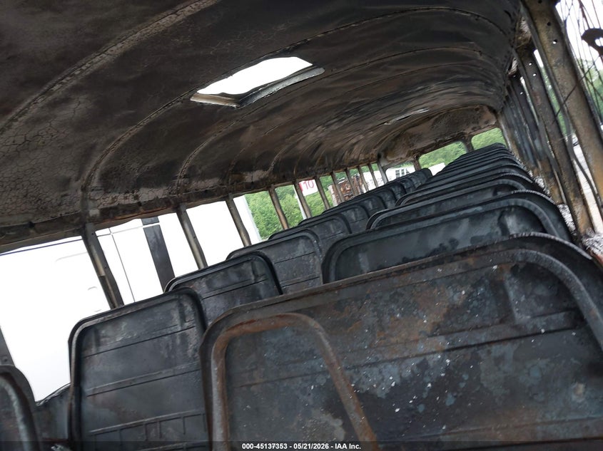 2017 Blue bird School bus / transit bus VIN 1BAKGCPH8HF328268 IAAI salvage auction — BURN, Non-Repairable (Maryland), sold $175 on 2026-08-31 (photo 8)