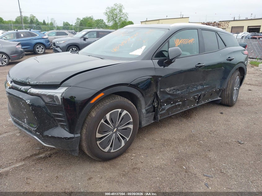 2025 Chevrolet Blazer ev VIN 3GNKDGRJXSS105164 IAAI salvage auction — FRONT END, Clear (Michigan), sold $7,600 on 2026-07-23 (photo 2)
