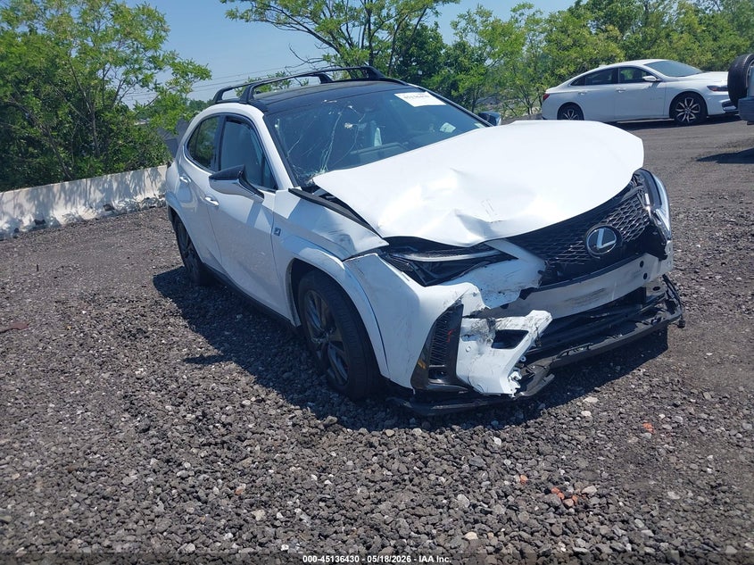 2023 Lexus Ux VIN JTHR9JBH9P2064413 IAAI salvage auction — FRONT END, Mv-907A (New York), sold $6,800 on 2026-07-28 (photo 1)
