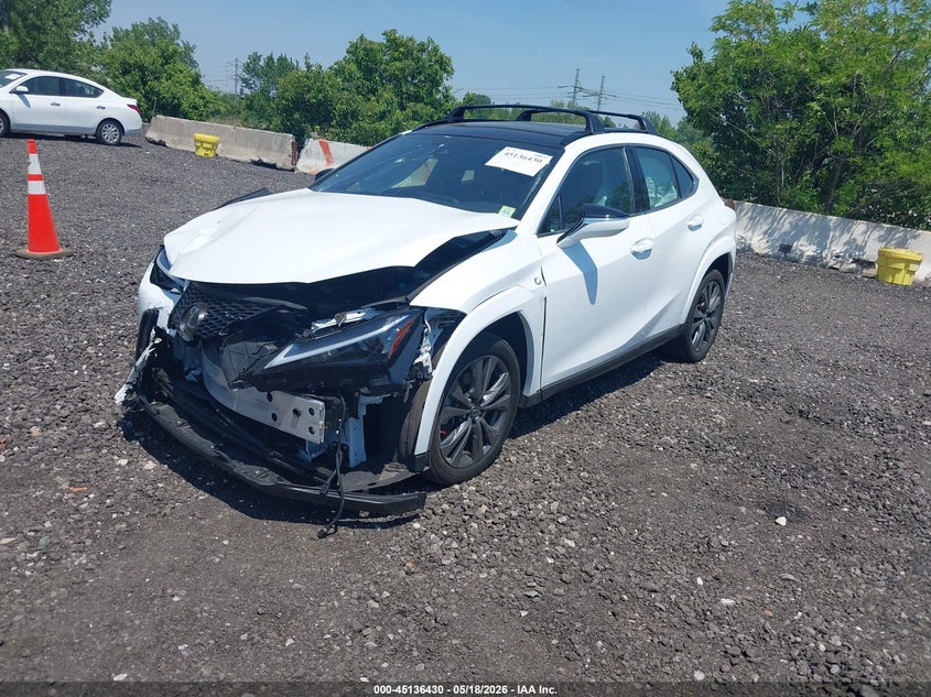 2023 Lexus Ux VIN JTHR9JBH9P2064413 IAAI salvage auction — FRONT END, Mv-907A (New York), sold $6,800 on 2026-07-28 (photo 2)