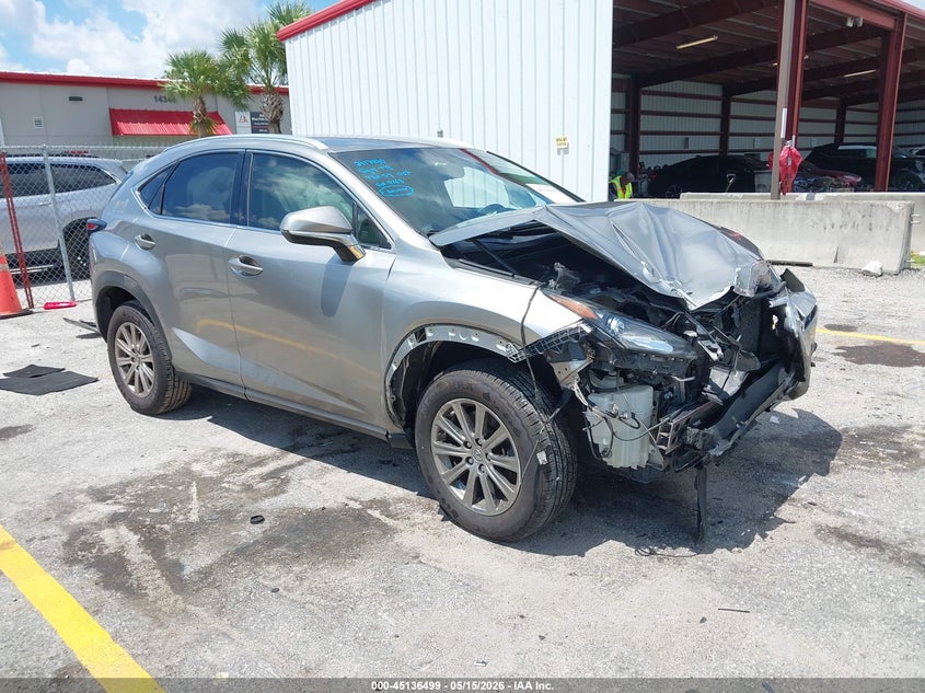 2017 Lexus Nx VIN JTJYARBZ6H2050768 IAAI salvage auction — FRONT END, Rebuildable (Florida), sold $4,250 on 2026-07-20 (photo 1)