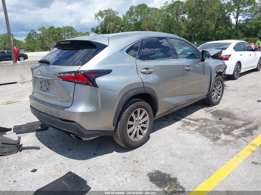 2017 Lexus Nx VIN JTJYARBZ6H2050768 IAAI salvage auction — FRONT END, Rebuildable (Florida), sold $4,250 on 2026-07-20 (photo 4)