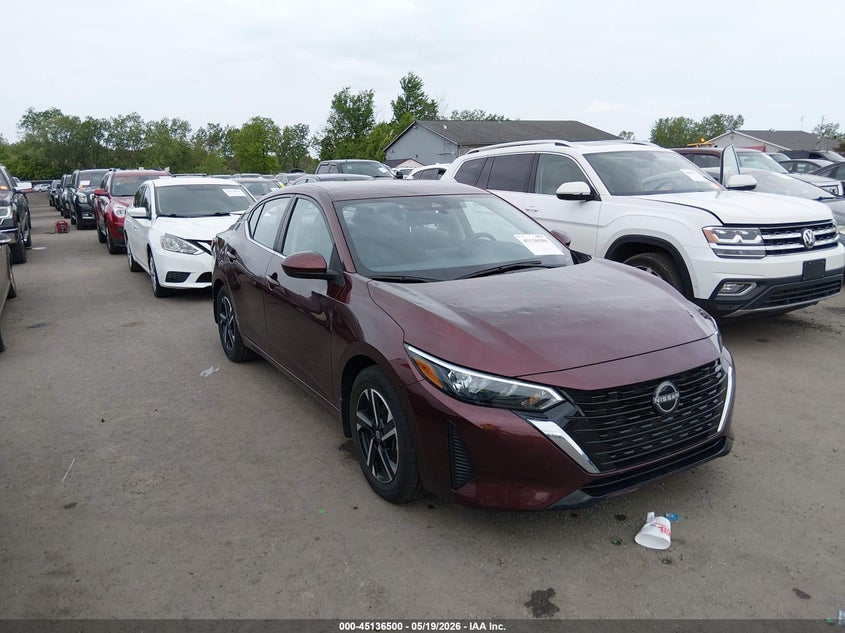 2025 Nissan Sentra VIN 3N1AB8CV5SY317000 IAAI salvage auction — HAIL, Salvage (Ohio), sold $8,525 on 2026-07-28 (photo 1)