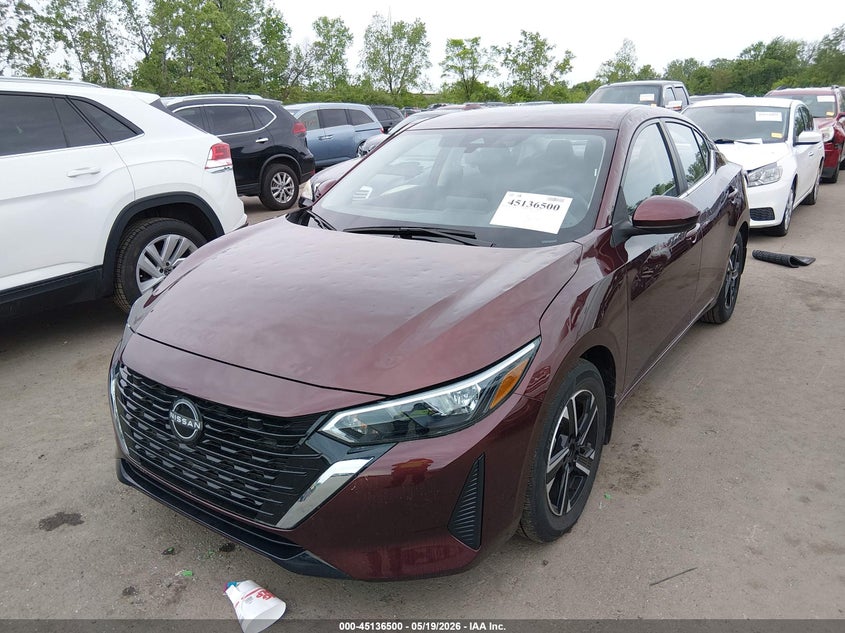 2025 Nissan Sentra VIN 3N1AB8CV5SY317000 IAAI salvage auction — HAIL, Salvage (Ohio), sold $8,525 on 2026-07-28 (photo 2)