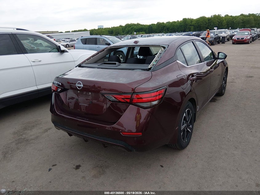 2025 Nissan Sentra VIN 3N1AB8CV5SY317000 IAAI salvage auction — HAIL, Salvage (Ohio), sold $8,525 on 2026-07-28 (photo 4)