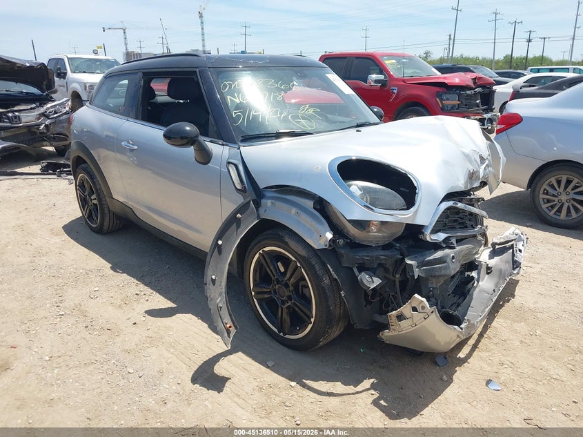 2014 Mini Paceman VIN WMWSS5C52EWN66718 IAAI salvage auction — FRONT END, Salvage (Texas), sold $25 on 2026-07-29 (photo 1)