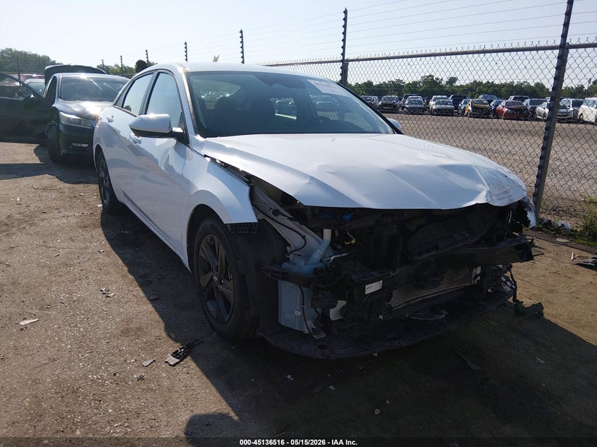 2021 Hyundai Elantra VIN 5NPLS4AG0MH009185 IAAI salvage auction — FRONT END, Salvage (Louisiana), sold $4,000 on 2026-07-06 (photo 1)