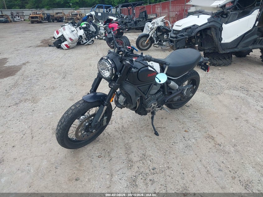 2016 Ducati Scrambler VIN ML015ANM8GT007164 IAAI salvage auction — REAR END, Salvage (Florida), sold $2,350 on 2026-07-16 (photo 2)