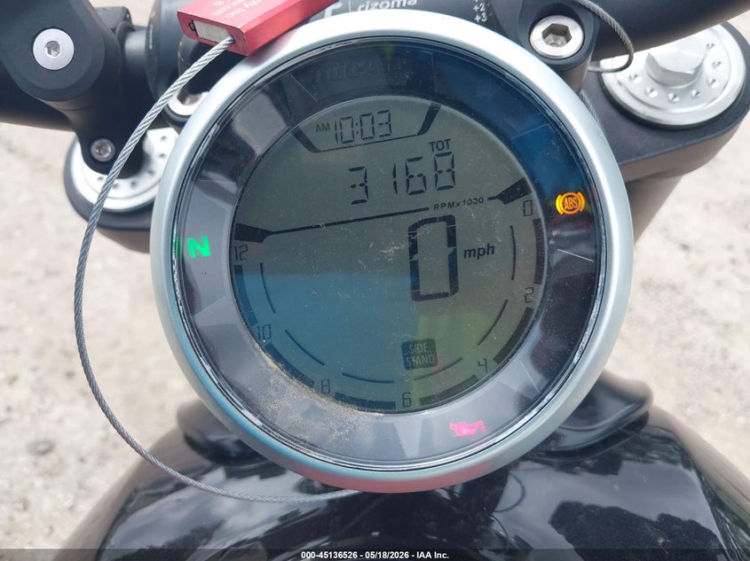 2016 Ducati Scrambler VIN ML015ANM8GT007164 IAAI salvage auction — REAR END, Salvage (Florida), sold $2,350 on 2026-07-16 (photo 7)