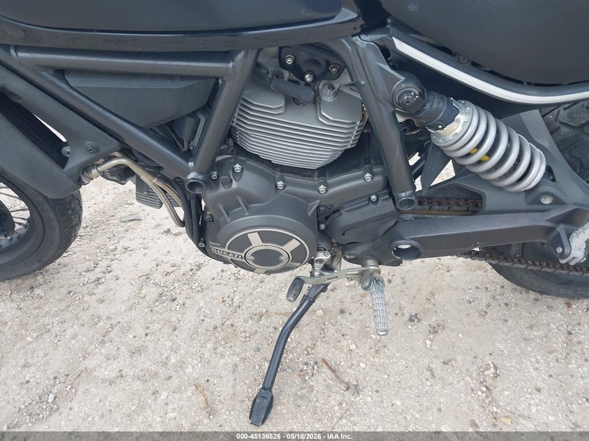 2016 Ducati Scrambler VIN ML015ANM8GT007164 IAAI salvage auction — REAR END, Salvage (Florida), sold $2,350 on 2026-07-16 (photo 9)