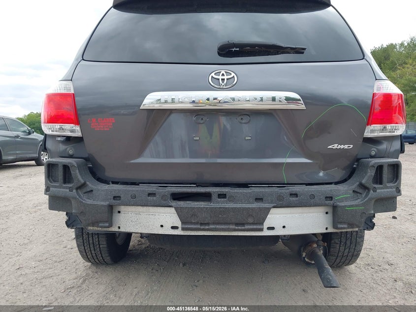 2011 Toyota Highlander VIN 5TDBK3EH8BS052074 IAAI salvage auction — REAR END, Salvage (Idaho), sold $4,300 on 2026-07-07 (photo 6)