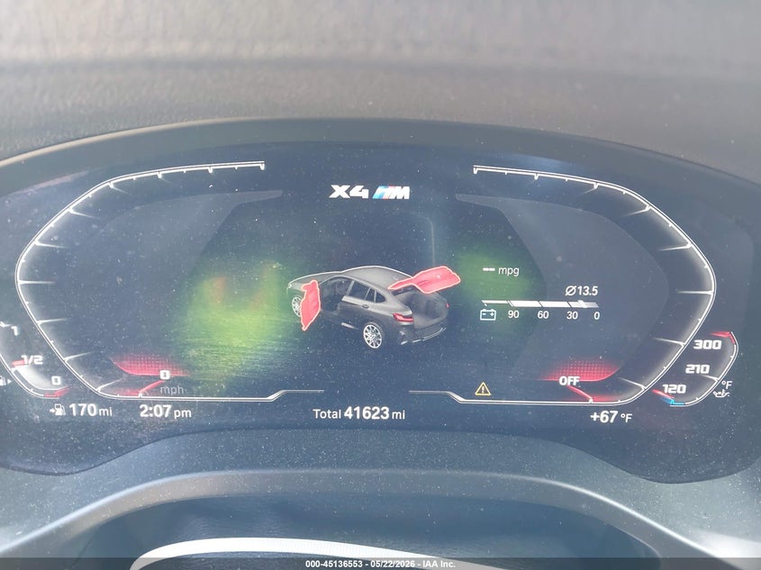 2022 BMW X4 m VIN 5YM23EC02N9L59742 IAAI salvage auction — FRONT END, Mv-907A (New York), sold $18,100 on 2026-07-30 (photo 7)