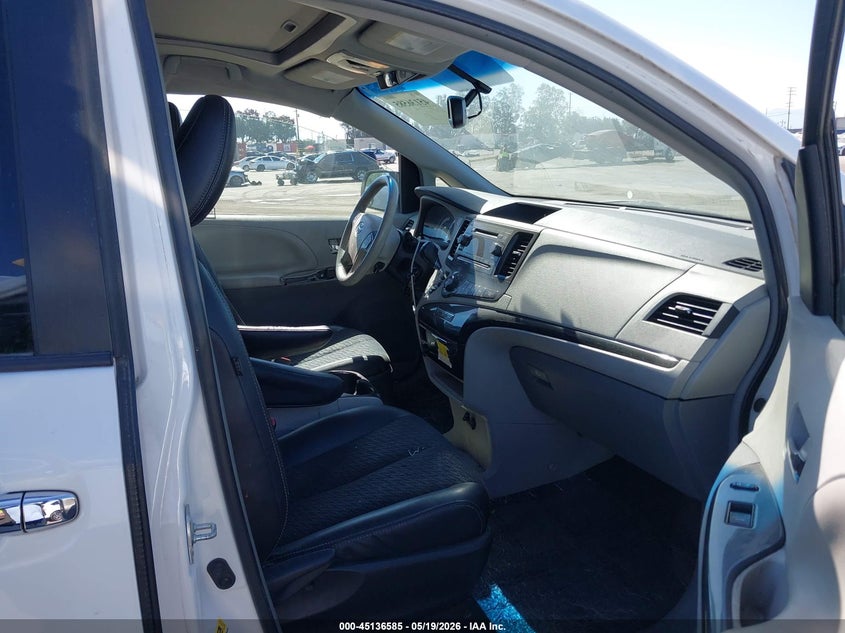 2014 Toyota Sienna VIN 5TDXK3DC5ES492608 IAAI salvage auction — LEFT FRONT, Salvage (California), sold $3,600 on 2026-07-08 (photo 5)