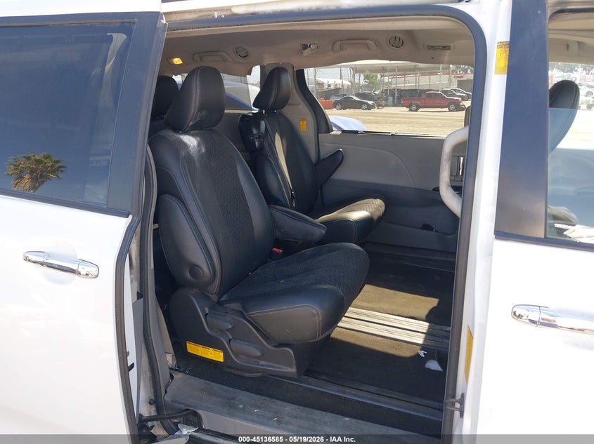 2014 Toyota Sienna VIN 5TDXK3DC5ES492608 IAAI salvage auction — LEFT FRONT, Salvage (California), sold $3,600 on 2026-07-08 (photo 8)