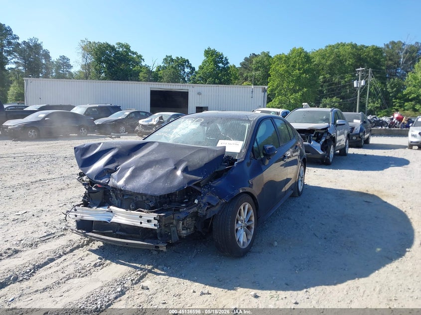 2022 Toyota Corolla VIN JTDHPMAE5NJ204049 IAAI salvage auction — FRONT END, Salvage (Georgia), sold $2,600 on 2026-07-07 (photo 2)