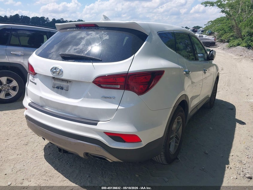 2017 Hyundai Santa fe VIN 5XYZT3LB5HG402826 IAAI salvage auction — REAR END, Salvage (Georgia), sold $2,300 on 2026-07-29 (photo 4)