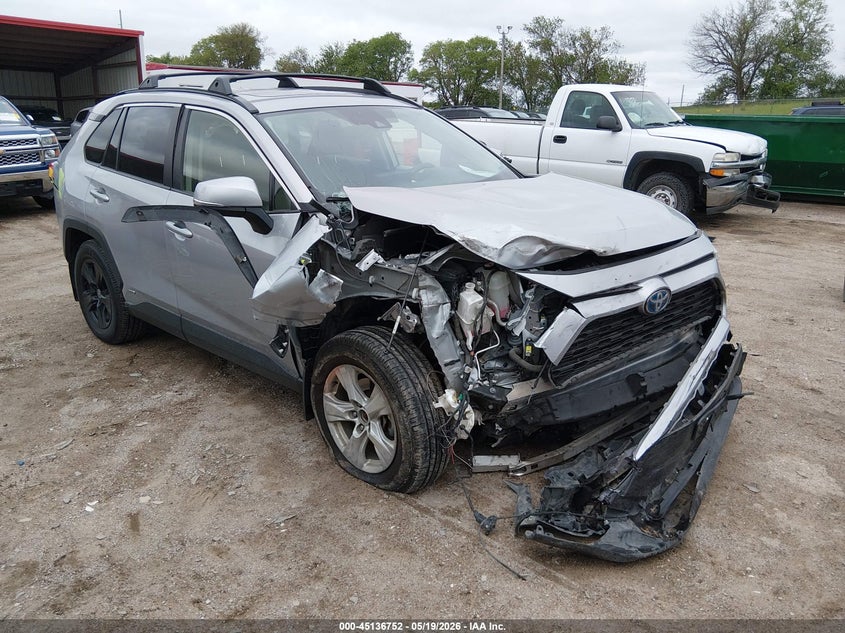 2021 Toyota Rav 4 VIN JTMRWRFV3MJ054504 IAAI salvage auction — FRONT END, Salvage (Nebraska), sold $8,500 on 2026-07-16 (photo 1)