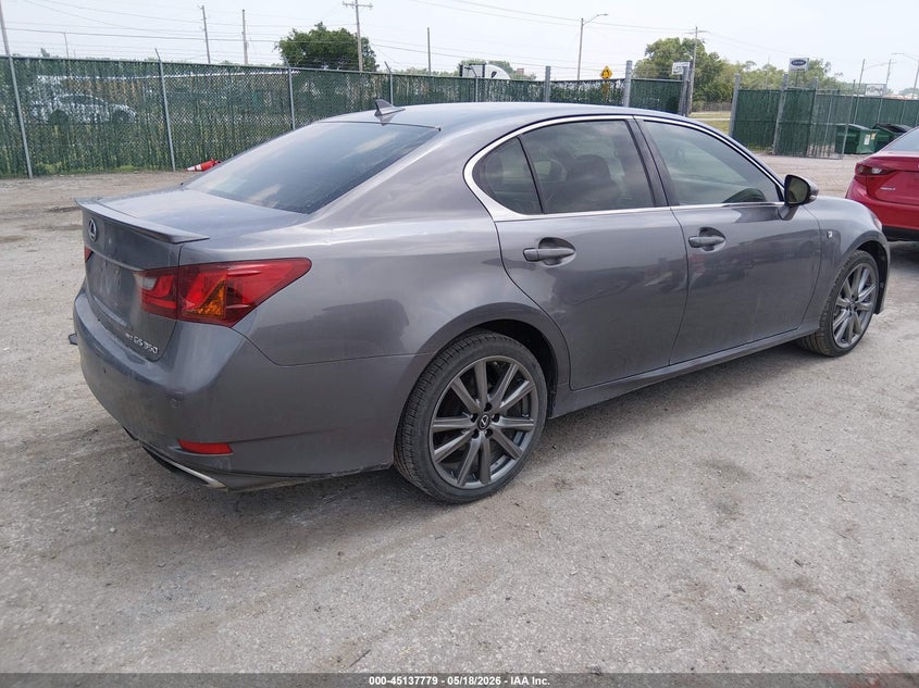 2013 Lexus Gs VIN JTHCE1BL9D5019245 IAAI salvage auction — HAIL, Salvage (Kansas), sold $2,400 on 2026-07-31 (photo 4)