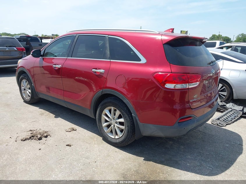 2017 Kia Sorento VIN 5XYPG4A39HG282865 IAAI salvage auction — RIGHT FRONT, Original (Texas), sold $2,150 on 2026-07-15 (photo 3)
