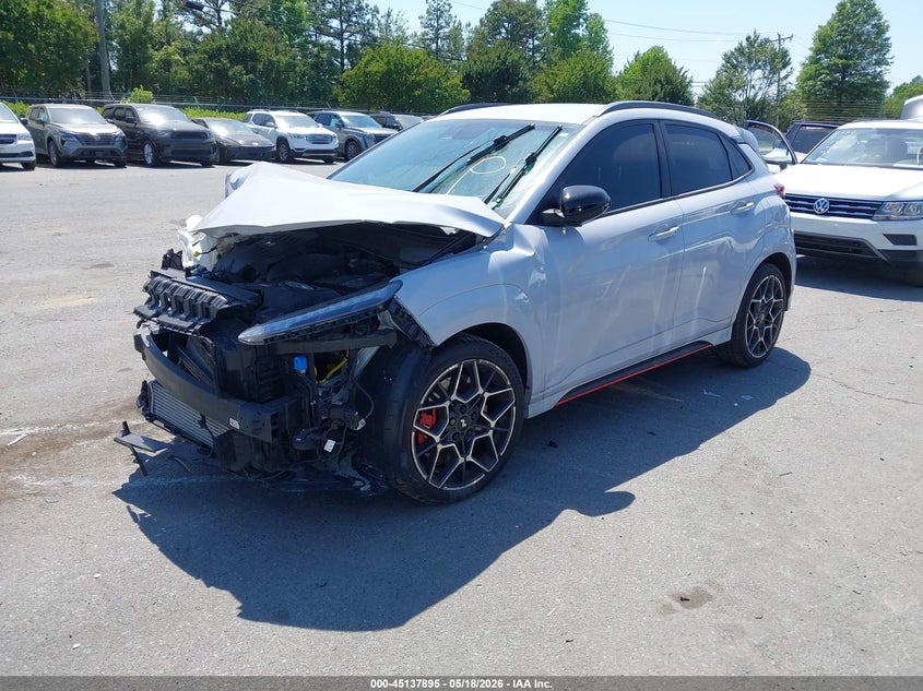 2022 Hyundai Kona VIN KM8KH3AC3NU001702 IAAI salvage auction — FRONT END, Salvage (Ohio), sold $1,150 on 2026-07-29 (photo 2)