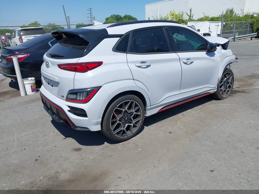 2022 Hyundai Kona VIN KM8KH3AC3NU001702 IAAI salvage auction — FRONT END, Salvage (Ohio), sold $1,150 on 2026-07-29 (photo 4)