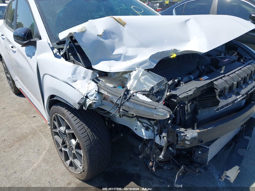2022 Hyundai Kona VIN KM8KH3AC3NU001702 IAAI salvage auction — FRONT END, Salvage (Ohio), sold $1,150 on 2026-07-29 (photo 6)