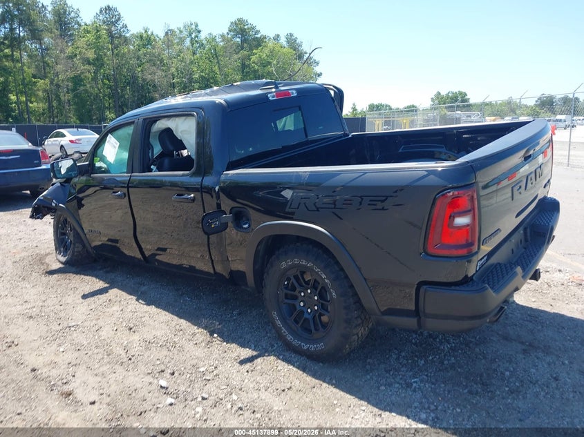 2025 Ram 1500 VIN 1C6SRFLP1SN598610 IAAI salvage auction — ROLLOVER, Salvage (South Carolina), sold $3,300 on 2026-07-25 (photo 3)
