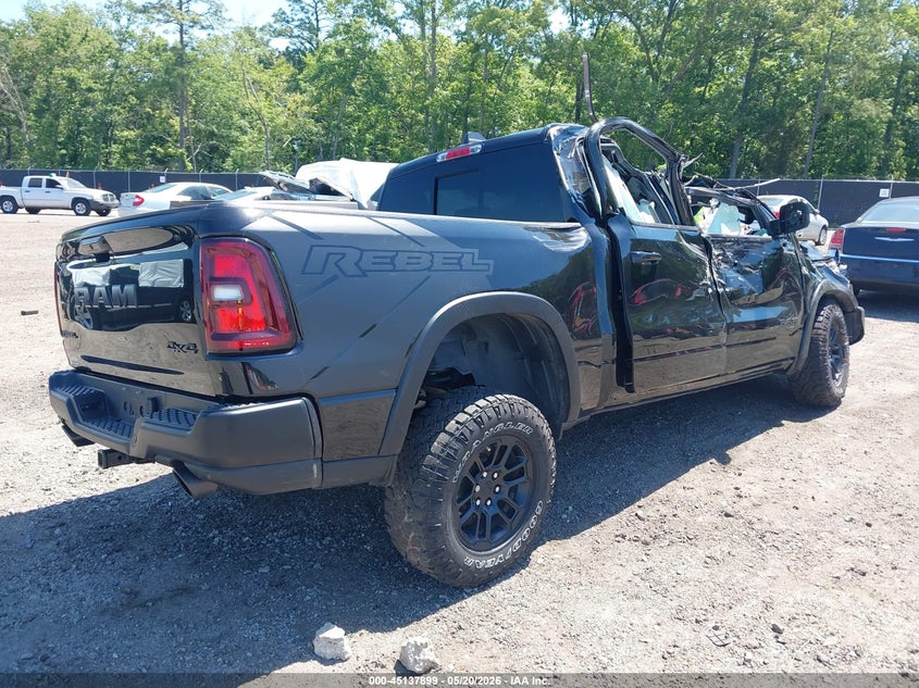 2025 Ram 1500 VIN 1C6SRFLP1SN598610 IAAI salvage auction — ROLLOVER, Salvage (South Carolina), sold $3,300 on 2026-07-25 (photo 4)