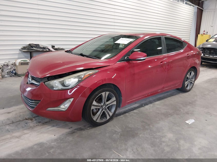2016 Hyundai Elantra VIN KMHDH4AH8GU488246 IAAI salvage auction — FRONT END, Salvage (Colorado), sold $1,100 on 2026-07-31 (photo 2)
