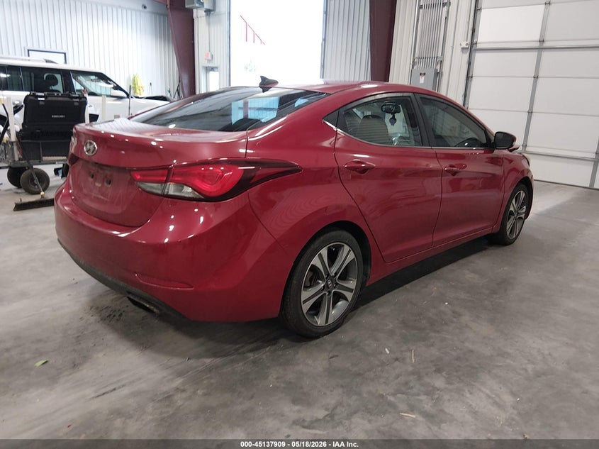 2016 Hyundai Elantra VIN KMHDH4AH8GU488246 IAAI salvage auction — FRONT END, Salvage (Colorado), sold $1,100 on 2026-07-31 (photo 4)