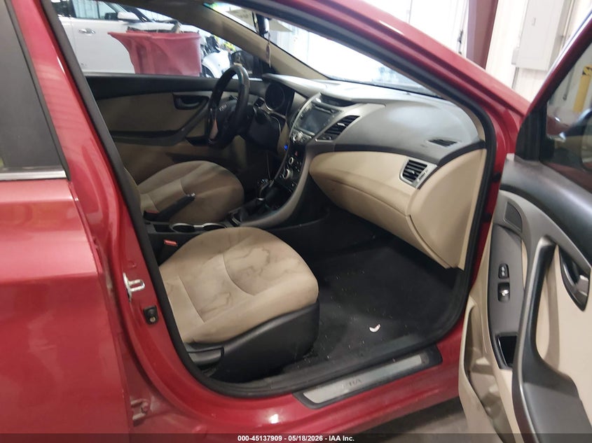 2016 Hyundai Elantra VIN KMHDH4AH8GU488246 IAAI salvage auction — FRONT END, Salvage (Colorado), sold $1,100 on 2026-07-31 (photo 5)