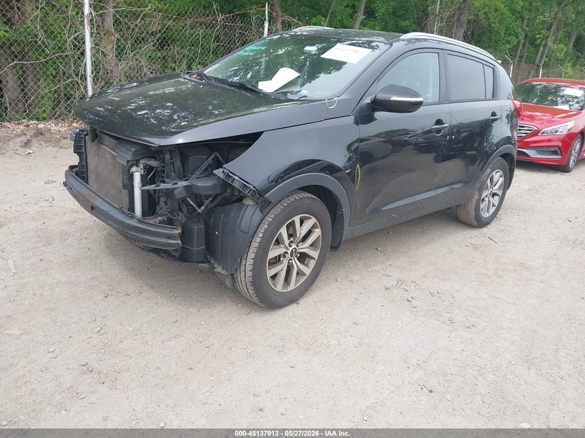 2015 Kia Sportage VIN KNDPBCAC2F7790730 IAAI salvage auction — FRONT END, Salvage Title, sold $1,600 on 2026-07-28 (photo 2)