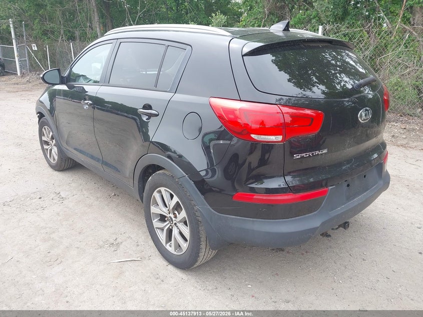 2015 Kia Sportage VIN KNDPBCAC2F7790730 IAAI salvage auction — FRONT END, Salvage Title, sold $1,600 on 2026-07-28 (photo 3)