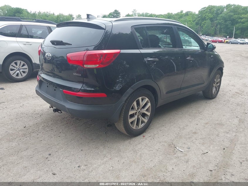 2015 Kia Sportage VIN KNDPBCAC2F7790730 IAAI salvage auction — FRONT END, Salvage Title, sold $1,600 on 2026-07-28 (photo 4)