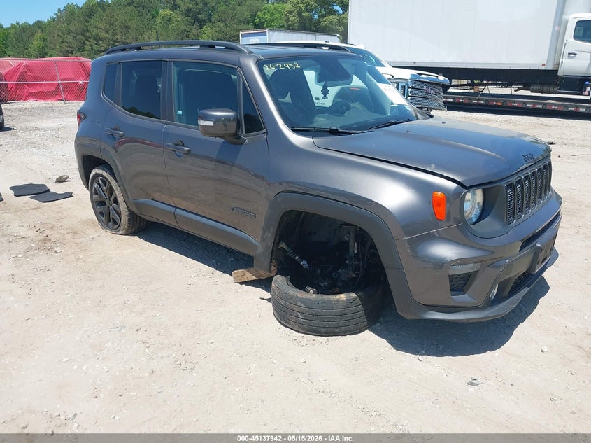 2019 Jeep Renegade VIN ZACNJABB0KPK00412 IAAI salvage auction — RIGHT FRONT, Salvage Title, sold $1,800 on 2026-08-14 (photo 1)