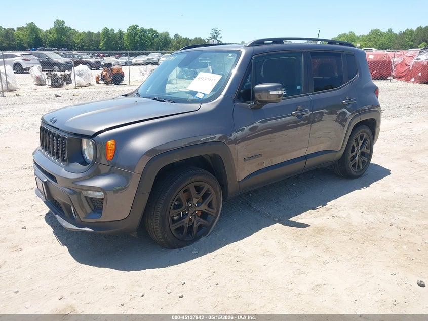2019 Jeep Renegade VIN ZACNJABB0KPK00412 IAAI salvage auction — RIGHT FRONT, Salvage Title, sold $1,800 on 2026-08-14 (photo 2)