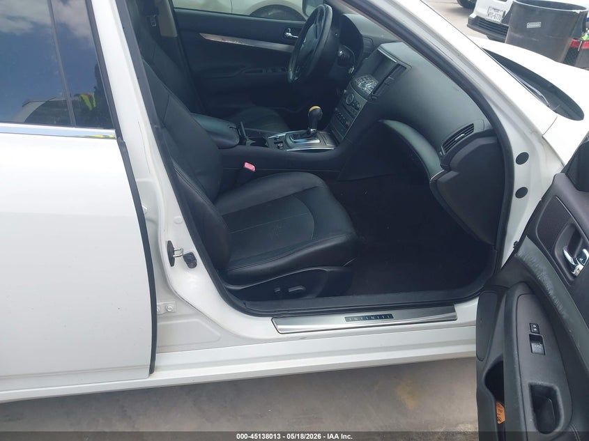 2013 Infiniti G VIN JN1CV6AR9DM358410 IAAI salvage auction — LEFT & RIGHT, Salvage (Texas), sold $1,200 on 2026-07-14 (photo 5)