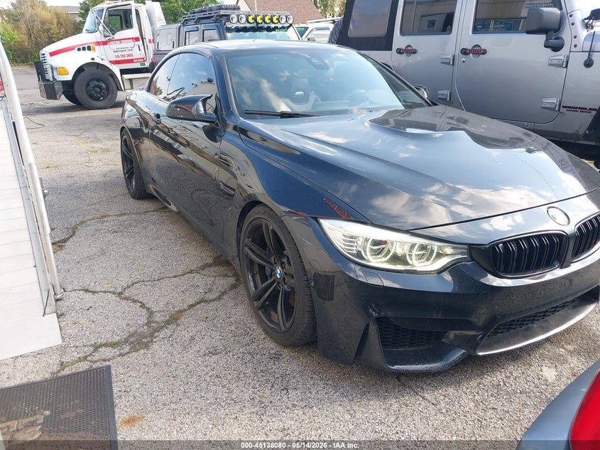 2016 BMW M4 VIN WBS3U9C53GP970223 IAAI salvage auction — NORMAL WEAR, Clear (Indiana), sold $15,225 on 2026-07-14 (photo 1)