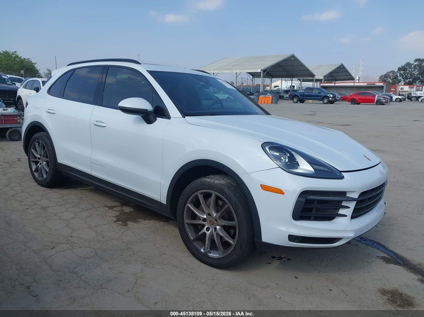 2019 Porsche Cayenne VIN WP1AA2AY1KDA04358 IAAI salvage auction — LEFT FRONT, Salvage (California), sold $13,775 on 2026-08-12 (photo 1)
