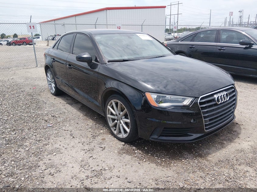 2016 Audi A3 VIN WAUA7GFF3G1094655 IAAI salvage auction — WATER/FLOOD, Certificate Of Destruction (Louisiana), sold $900 on 2026-07-22 (photo 1)