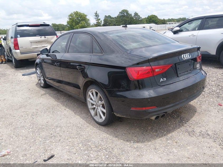 2016 Audi A3 VIN WAUA7GFF3G1094655 IAAI salvage auction — WATER/FLOOD, Certificate Of Destruction (Louisiana), sold $900 on 2026-07-22 (photo 3)